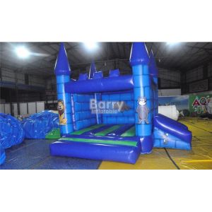 Mickey Mouse Inflatable Bouncer Blue Inflatable Jumping House With Slide