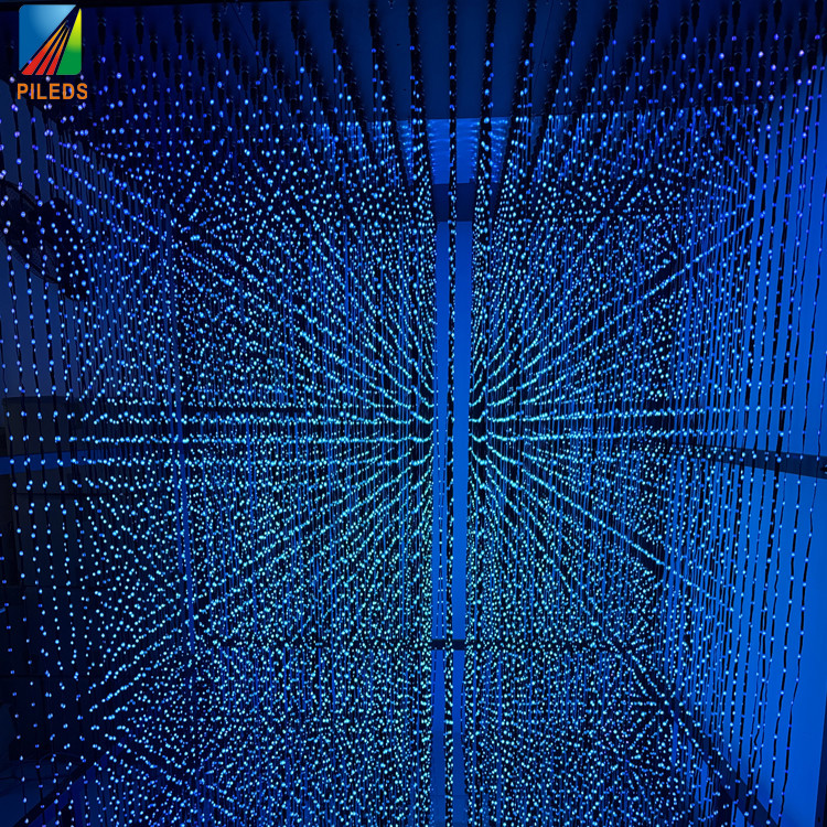 artnet 3d Led Display Pixel Light Led matrix Light Ball LED Sphere String Lights 3D DMX LED Ball RGB Full Colour 3d Curtain