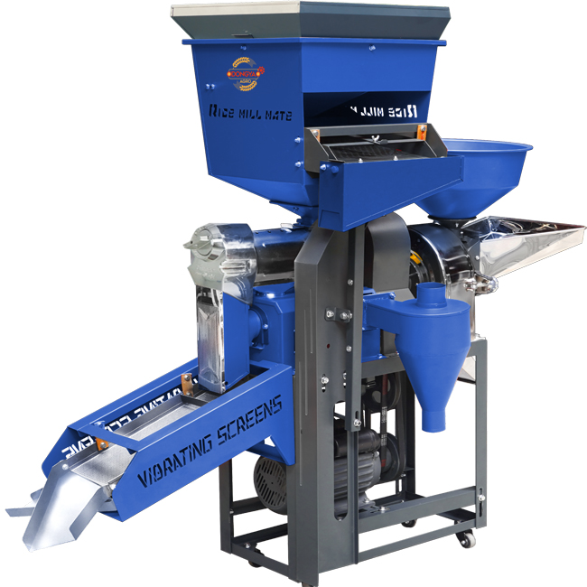 DONGYA AGRO 6N2025 Pro Max 7 in 1 Combine Rice Mill Machine with Vibration, Cleaner, Sorting, Flour Milling