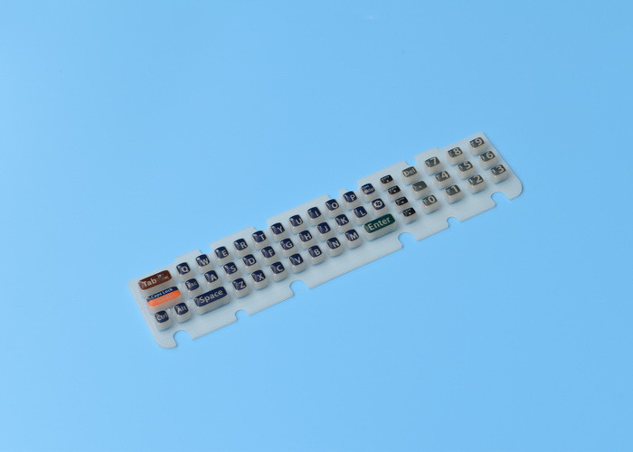 Multi-colored Rubber Keypad With Carbon Pill Insert