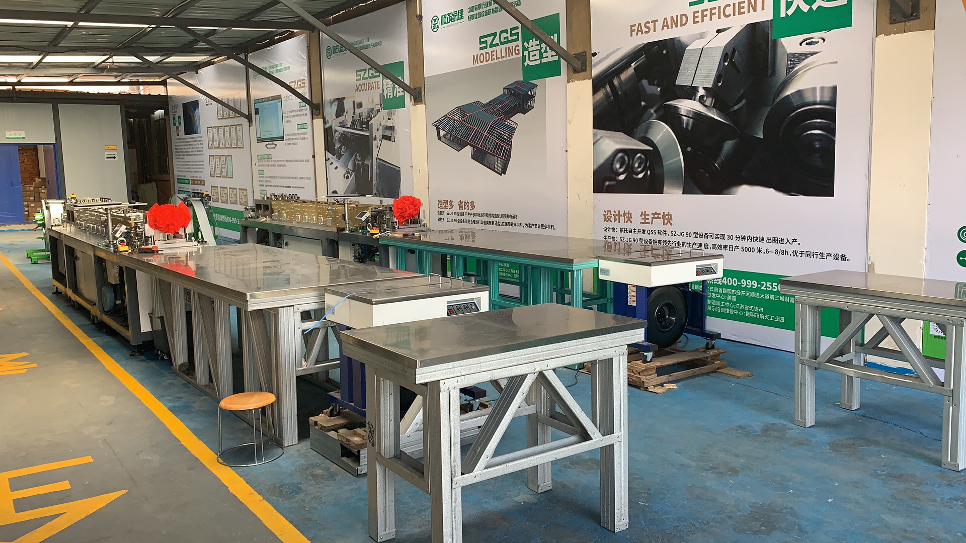 High Quality Light Steel Structure Prefab House Latest Light Steel Villa Roll Forming Machine