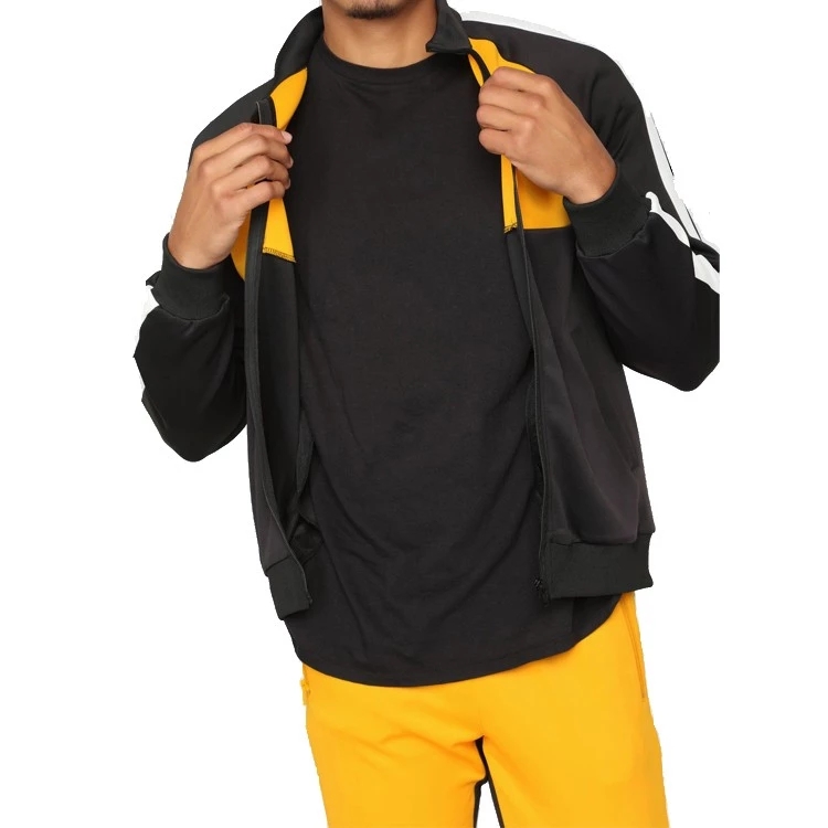 Fashionable Color Contract Mens Tracksuit Set , Color Combination Gym Tracksuit