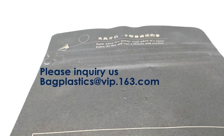 Food Industrial Use And Moisture Proof Feature Resealable Zipper Kraft Paper Food Packaging Bags Doypack Pouch bags