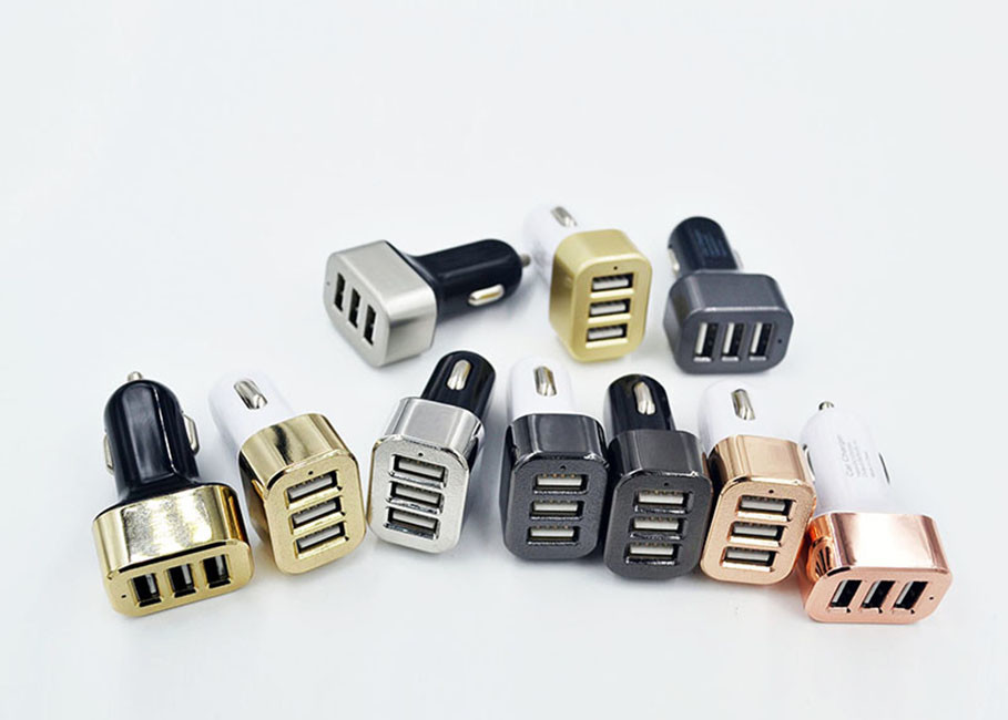 Smart IC Car Accessories Mobile Charger , 5.1A Output Vehicle Phone Charger