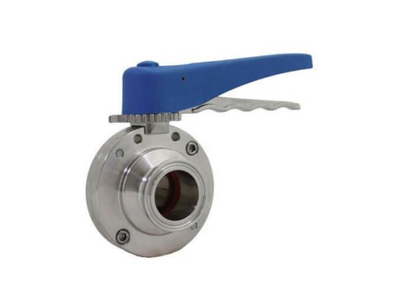 Tri Clamp End Sanitary Butterfly Valves 3/4"-4" For Shutting Off A Flow Of