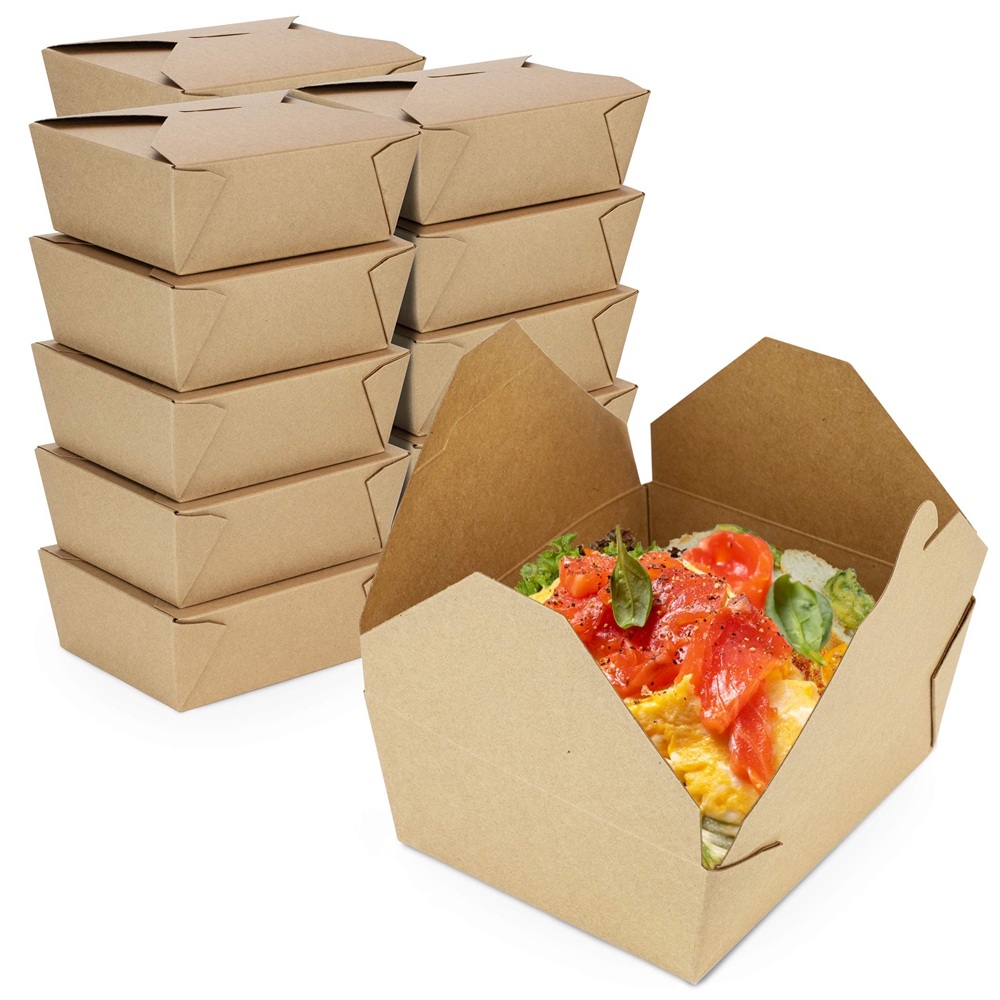 Custom Biodegradable Fast Food Packaging Box Suitable for Restaurants and Takeaways
