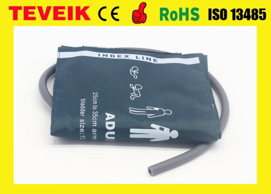 Factory Price Reusable Mindray Nylon NIBP Cuff For Adult Thigh, Single Hose Non-Invasive Blood Pressure Cuff