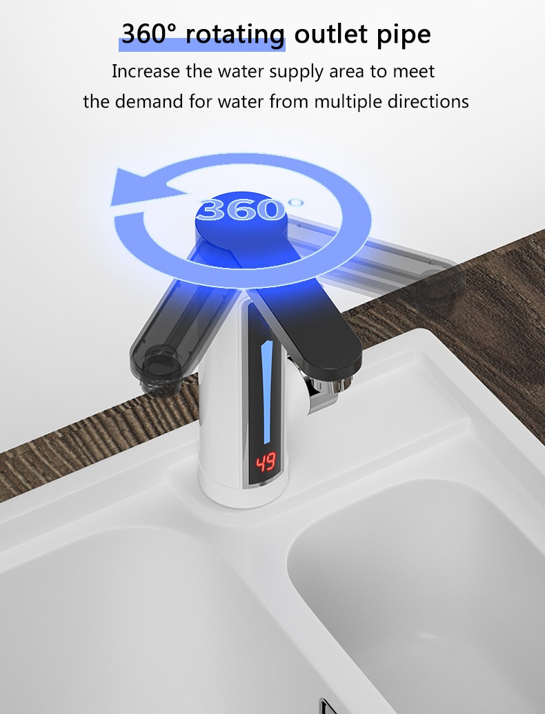 3-5s Automatic Kitchen Instant Hot Water Tap ABS High Temperature Resistance