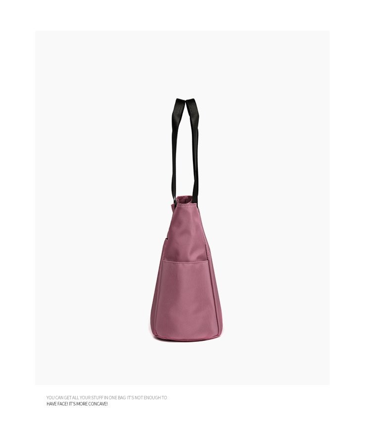 Custom Waterproof Women Hand Bags Nylon Tote Bag With Pocket And Zipper