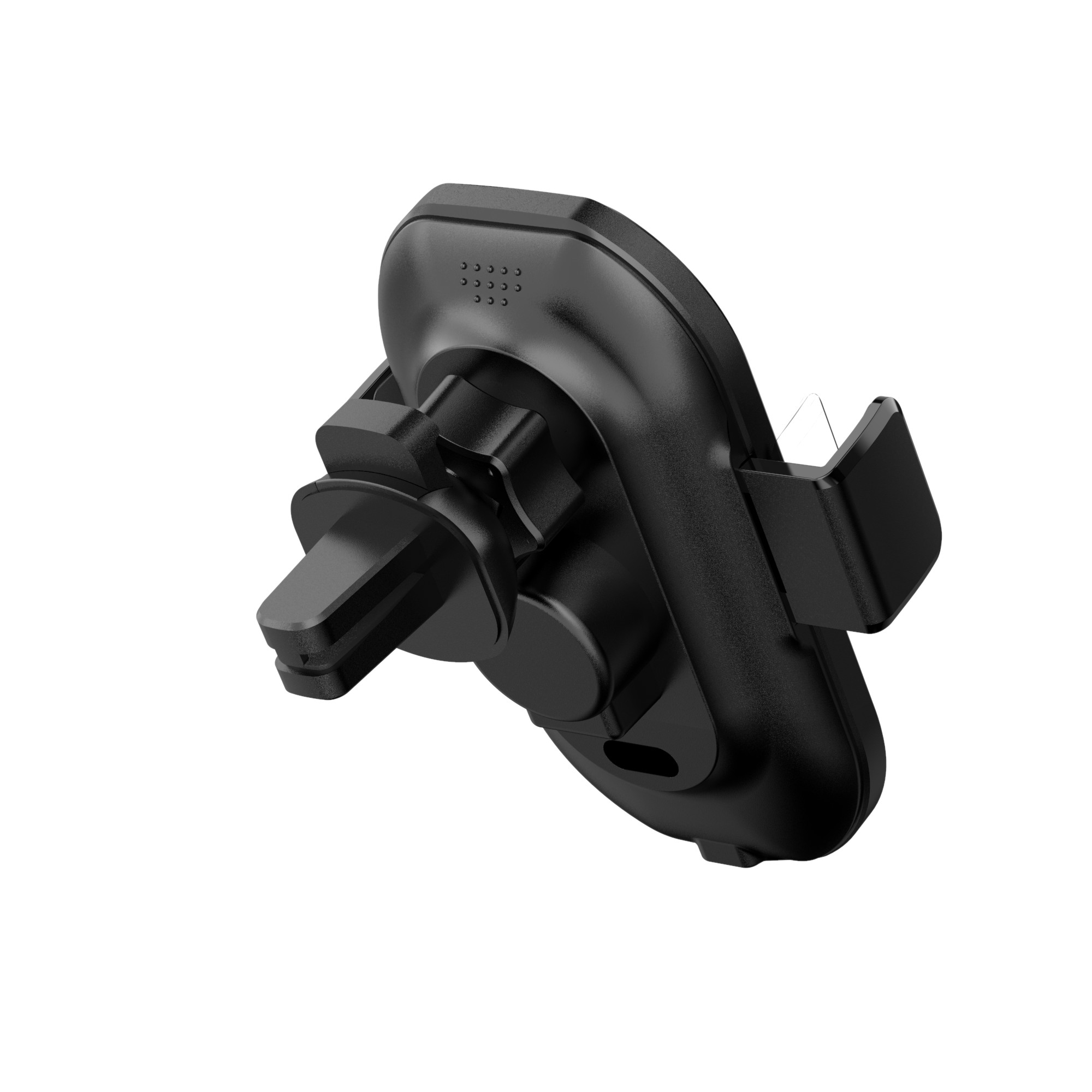 10W Car Phone Mount Wireless Charger ABS Plastic Coating OEM Logo