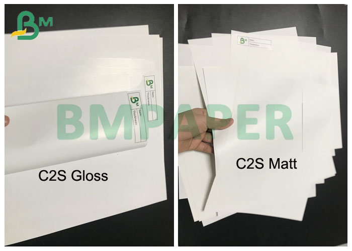 120gsm 250gsm Coated Double Sided Bristol Matt Paper Sheets 25 * 36inch