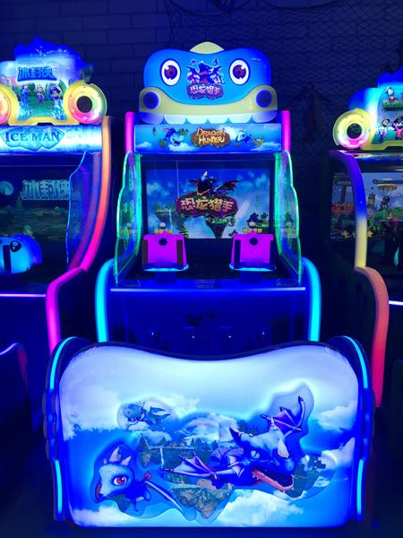 230W Coin Operated Arcade Machines , Electronic 2 Players Dragon Hunter Water