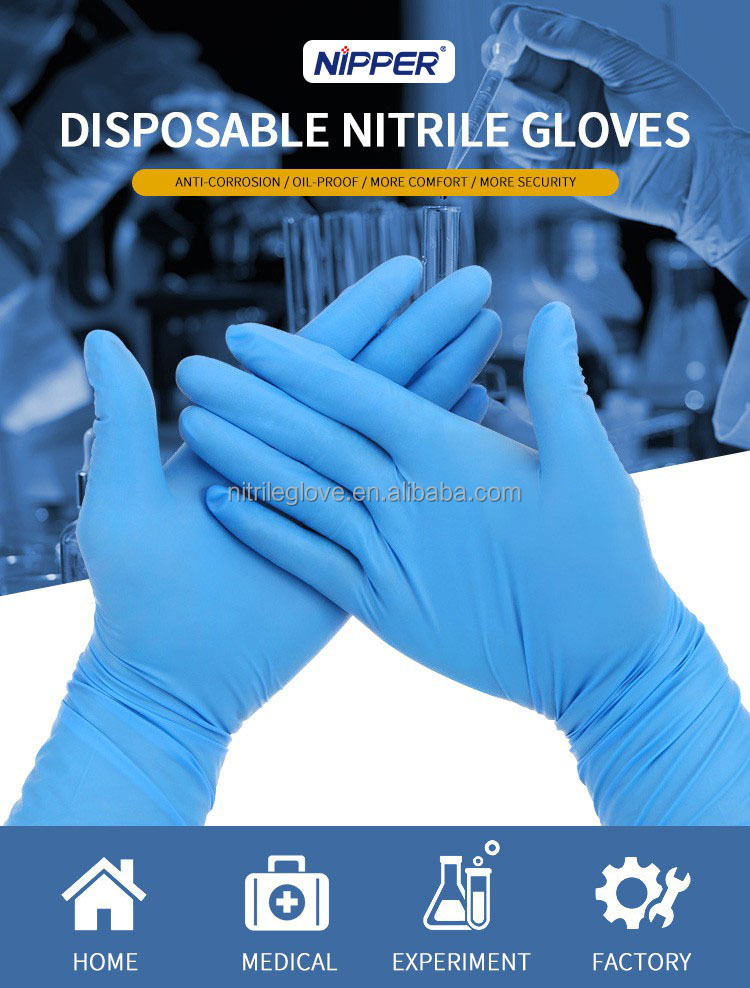 Powder Free Medical Safety Gloves Home Use Househand Vinyl Pvc