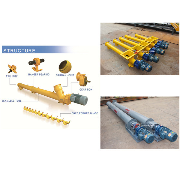 Carbon Steel Aggregate Tubular Screw Conveyor Material Transimission
