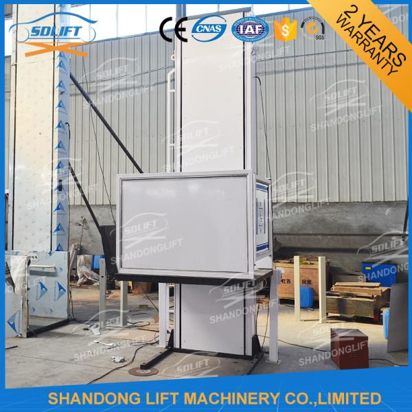Hydraulic Vertical Wheelchair Platform Lift / Aluminum Alloy Patient Lifting