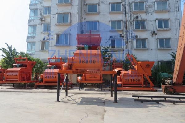 18.5 Kw Js500 Cement Mixer Machine, Industrial 30s - 45s Twin Shaft Concrete