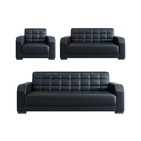 Modern Office Furniture Customized Leather Sofa Set Chinese Style Contemporary 2