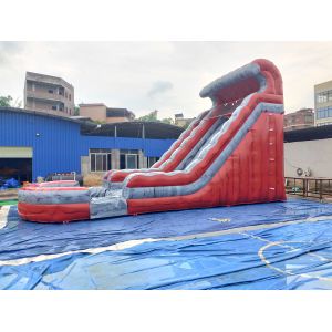 9.6x4x5.4m Commercial Inflatable Slide Bouncy Games Logo Printing