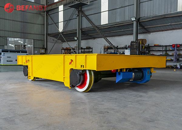 Steel Factory Battery Traverser Transfer Cart With Rail