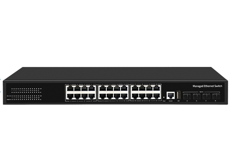10/100/1000Mbps Transmission Rate 28 Port Switch SG3000-RX-24N4X with Capacity and L3 Managed Features ZX-SWTG3424S