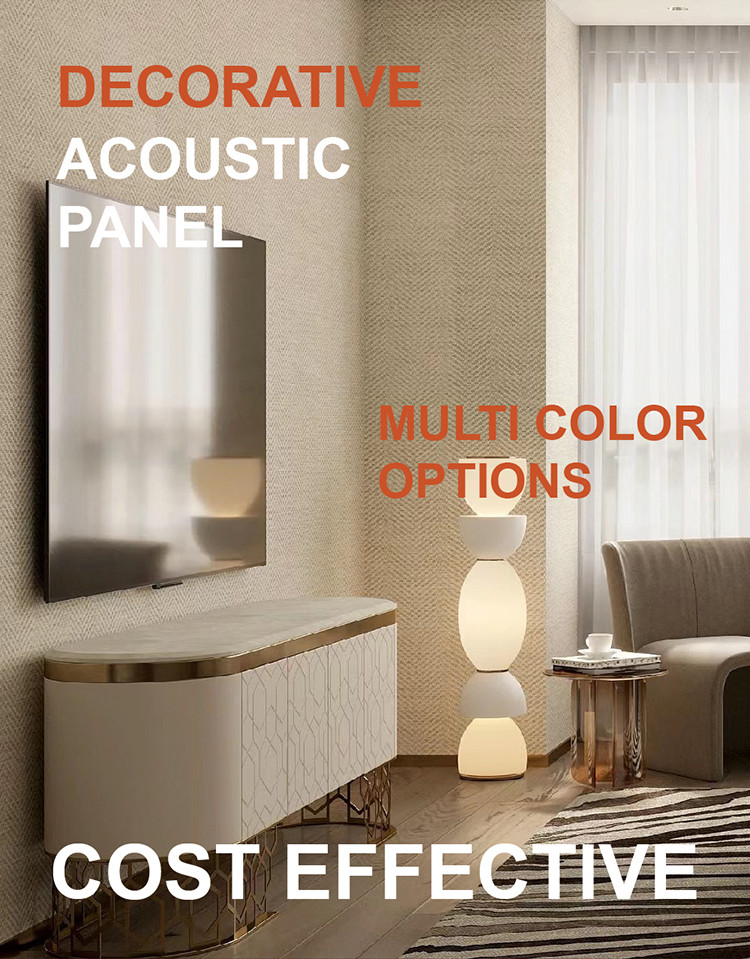 Green Construction Decorative Acoustic Panels Diverse Surface Finishes