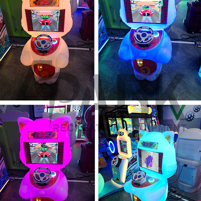 Car Racing Game Machine , Commercial Coin Pusher Game Simulator