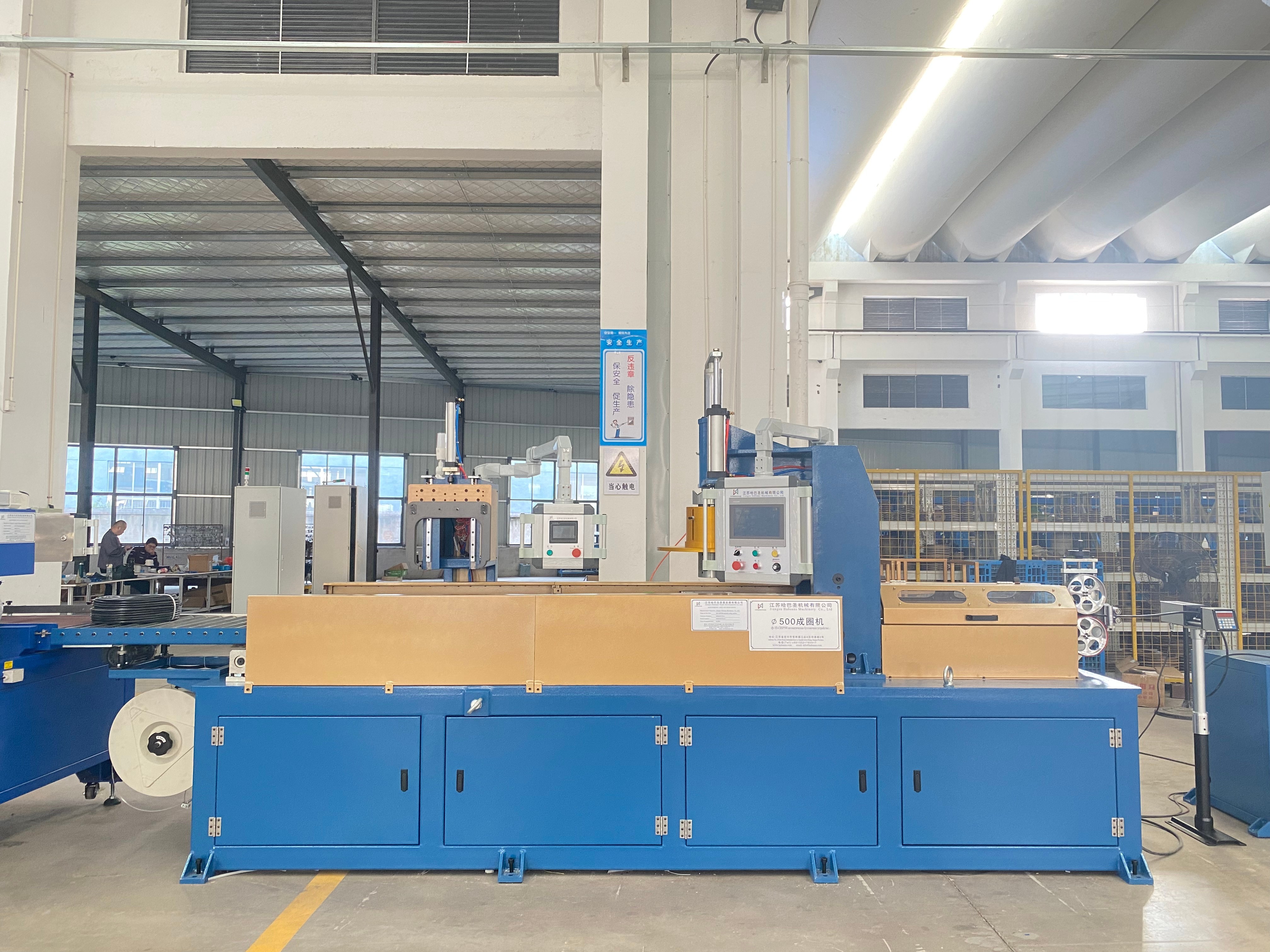 500mm Cable Coiling Machine With Strapping And Thermoplastic Packaging Unit Diameter