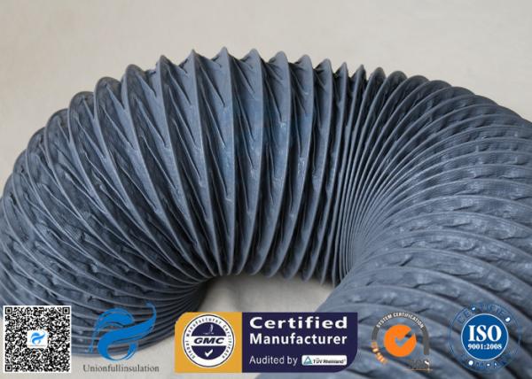 Fire Resistant 200℃ PVC Coated Fiberglass Fabric Flexible Air Duct For