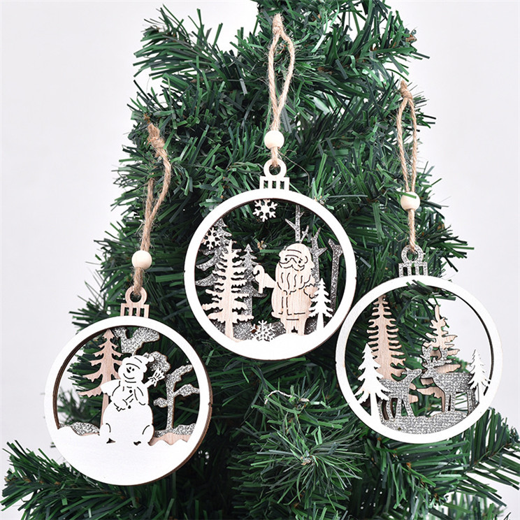 Factory Supply Christmas Tree Hanging Ornaments Christmas Decoration Ornament With Snowflake Christmas tree ornament
