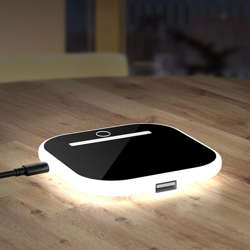 Fast Charging 10W Micro 5P Desktop Wireless Charger Custom Color
