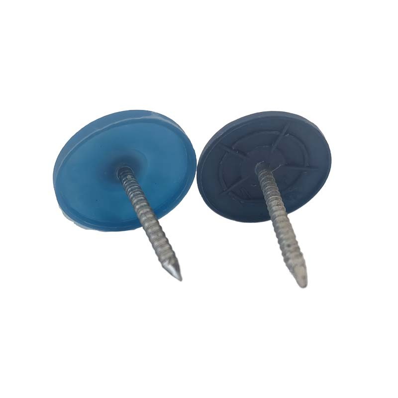 7/8inch Galvanized Iron Roofing Nails With Plastic Caps Heat Preservation