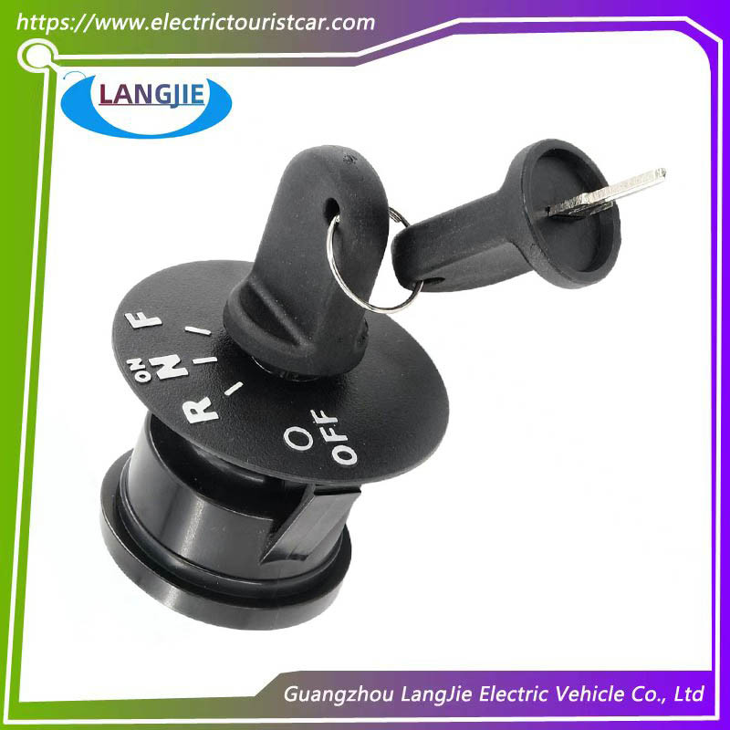 Black Circular Key Switch Accessory For EZGO RXV Golf Cart