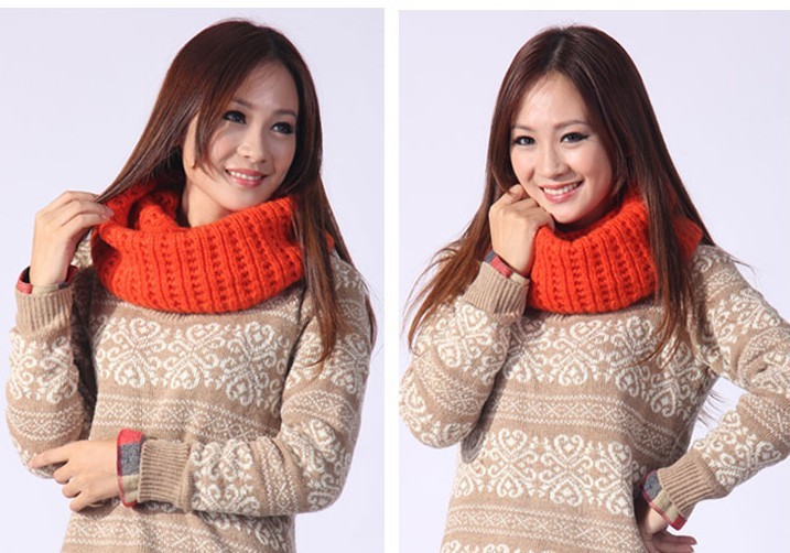 Fashion hand knitted wool shawl scarfs, knit crochet scarf,hand knit Scarf, Red Cowl knit