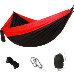 2 Persons Portable Camping Hammock , 440lbs Nylon Camping Hammock For Outdoor
