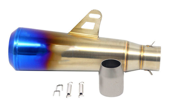Slip On 45 Steel Custom Motorcycle Mufflers , Colored 51mm Motorcycle Muffler