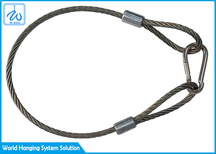 2mm 7*7 Steel Wire Rope Lanyard Safety Cable For Led Par Light Bulbs