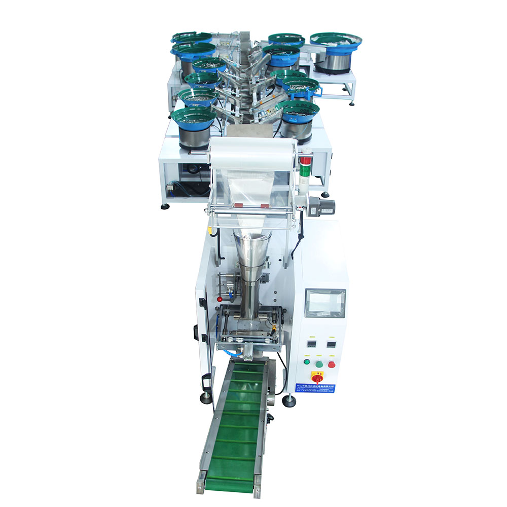 Vertical Manual Placement Mixing Filling Packaging Bag Sealing Machine For Plastics Packages