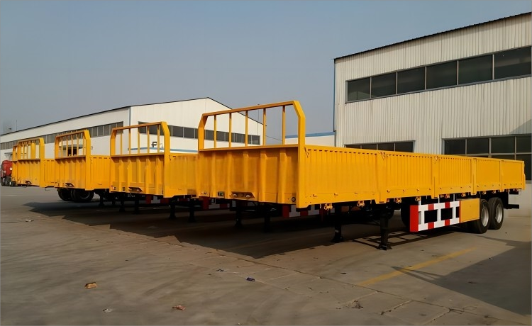 CIMC 40FT 2 Axles 7.5T tare weight 12.4*2.48m payload 40T JOST brand Two-speed manual operating landing gear fence Semi Trailer