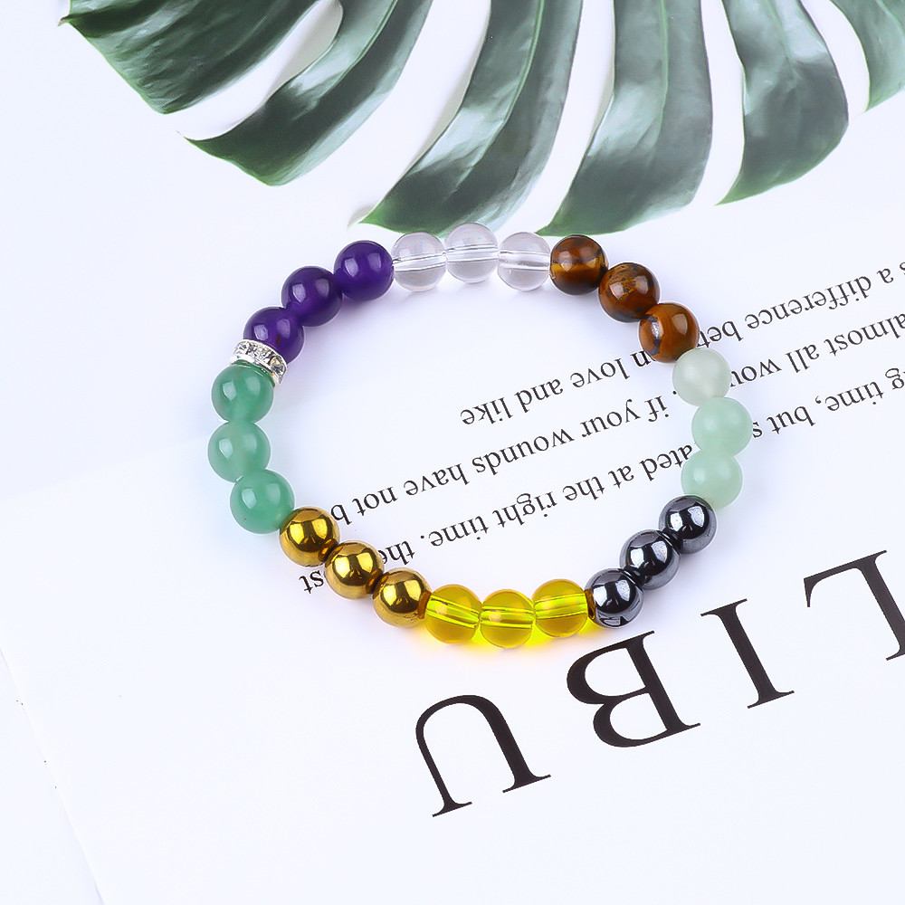 Handmade Elastic Crystal Gemstone Bead Money Wealth Bracelet