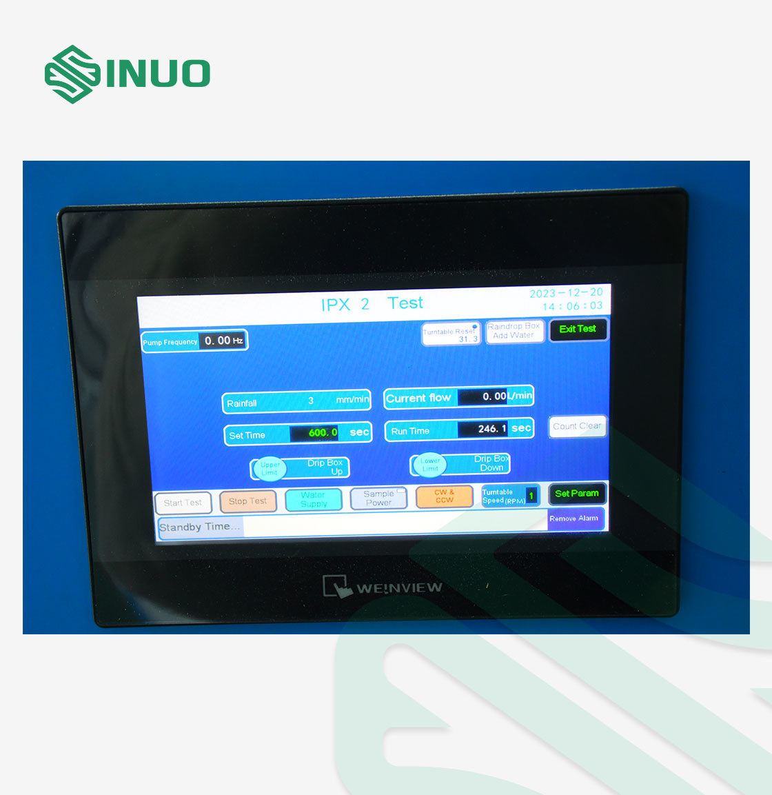 IPX1 IPX2 Rain Test Vertical Rain Drip Proof Test System for Electronics