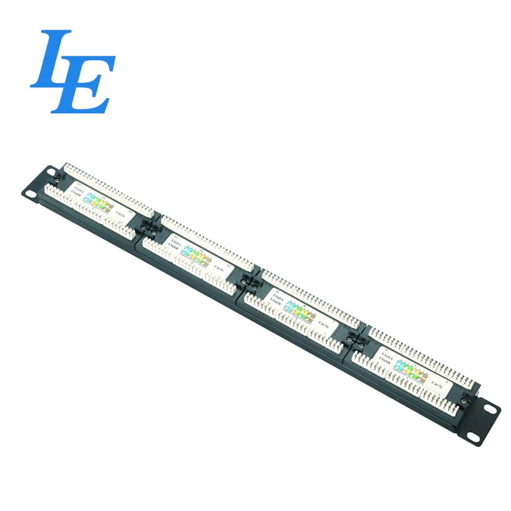 RJ45 24 Ports Utp Modular Patch Panel Cable Management