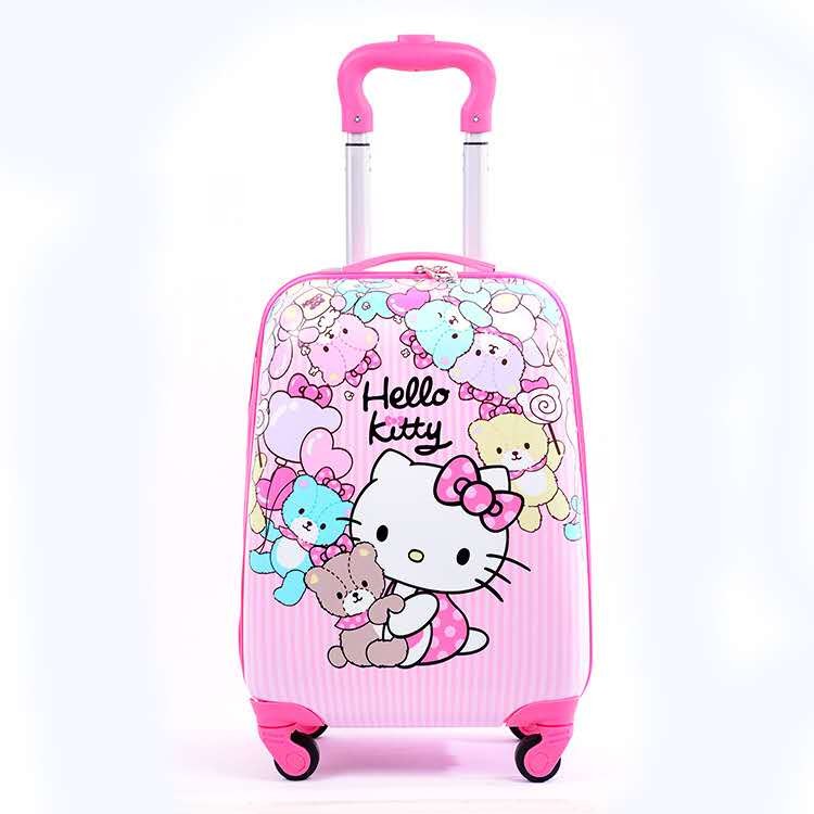 16 inch ABS PC Children School Bag with Cartoon filming Luggage Bag