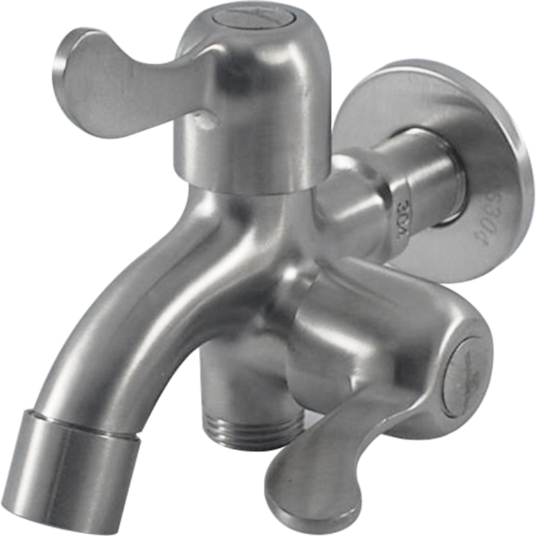304 Stainless Steel Monochrome Single Lever Kitchen Faucet With Single Outlet Sink