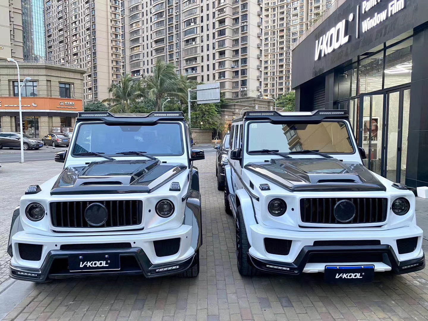 For Benz G Class W463 W464 Carbon Fiber Hood G500G55G63G350 IMP Transparent Style Machine Cover