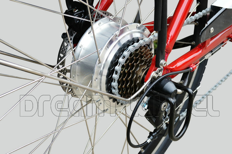 Gear Motor Electric Urban Bike 48V 500W With Tektro Hydraulic Disc Brake