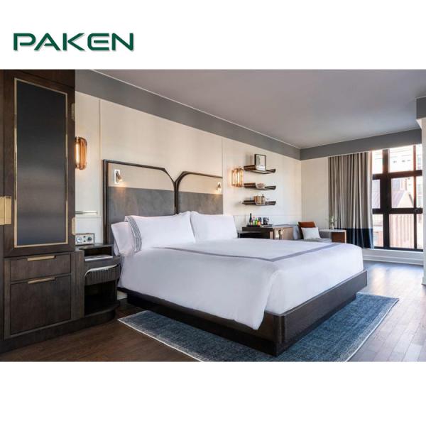 Foshan Custom Made Modern 5 Star Hotel Project Room Bedroom Suite Fixed