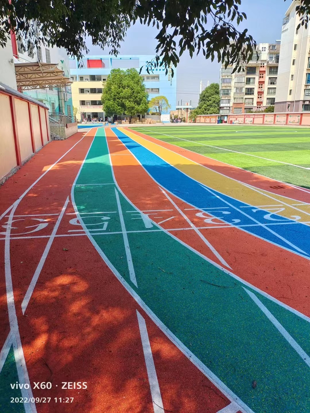 Customized Athletic Running Tracks Easy Installation With Fade Resistance