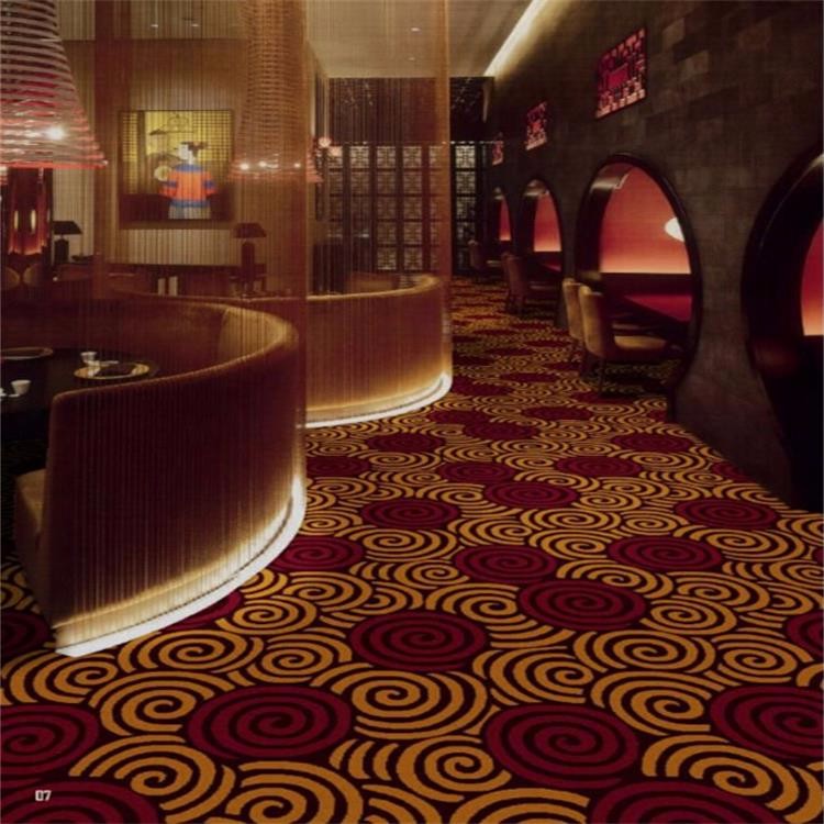 Soft Circle Pattern PVC Commercial Flooring / Floral Wall To Wall Carpet