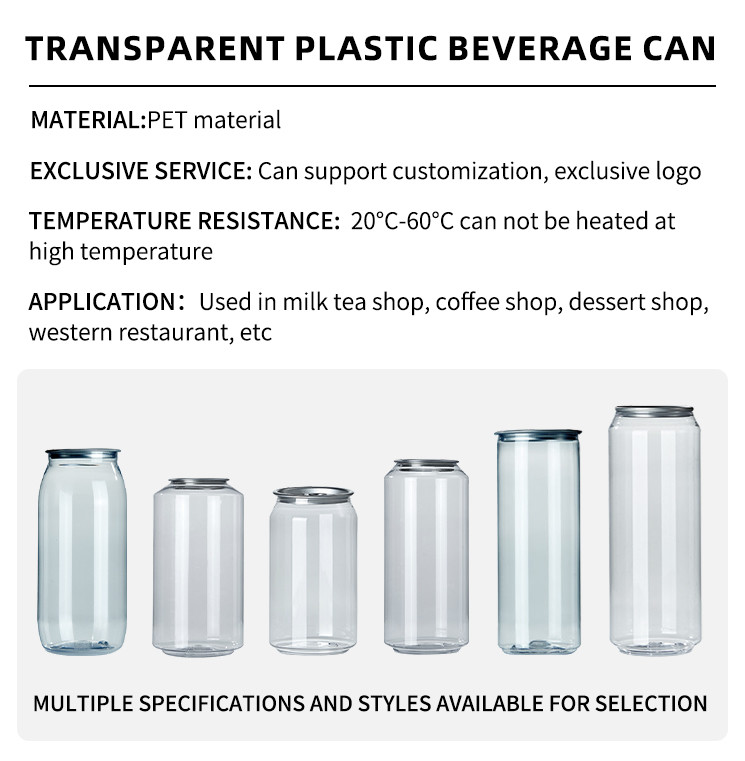 700ml Premium Quality Disposable PET Bottles With Aluminum Pull Tab For Energy Drinks