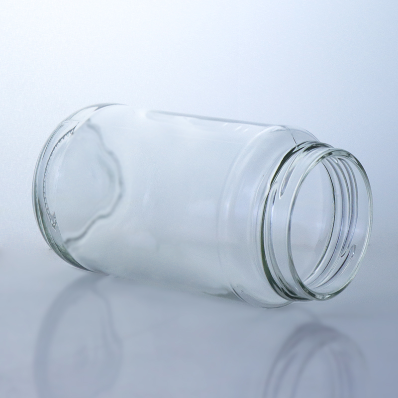 Wine Screw Cap Elegant 410ml 500ml Transparent Glass Bottle for Salad Chili Sauce Ketchup